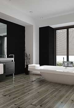 Bathroom Faux Wood Blinds In Corte Madera