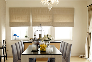 Elegant Roman Shades | Master Automated Blinds & Shading