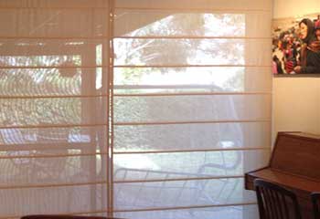 Custom Roman Shades, Strawbery